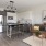 Island Kitchen and Living Room at Bancroft Lofts