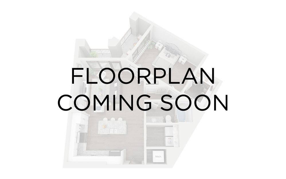 LOFTS E1 - 2 bedroom floorplan layout with 2 bathrooms and 1068 square feet